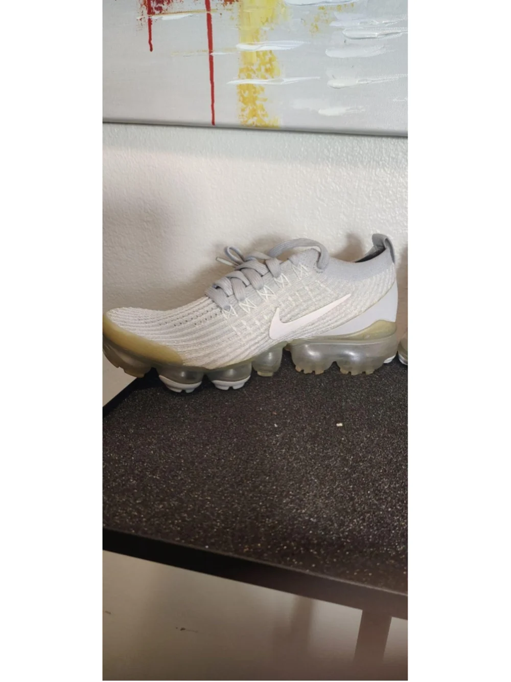 Nike Air VaporMax Flyknit 2 Shoes Womens Size 6 Gray Knit Sneakers AJ6910-100 - Picture 7 of 9